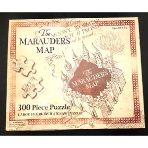 Harry Potter The Marauder's Map 300 Piece Jigsaw Puzzle COMPLETE 18x24"